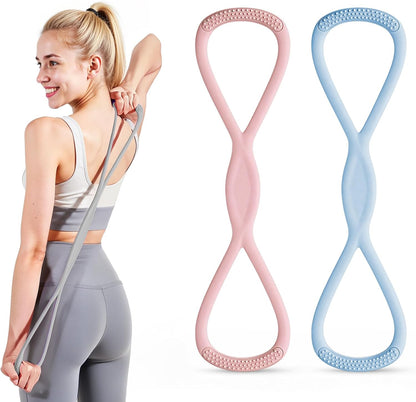 Figure 8 Resistance Band with Handles, for Home Gym,Yoga & Physical Therapy