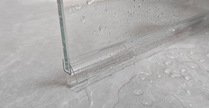 Shower Door Bottom Seal Strip 36 inches, 1/2" (12mm) Glass, 1 Pack | Frameless Shower Sweep Seal, Ultra Clear, Transparent, Polycarbonate