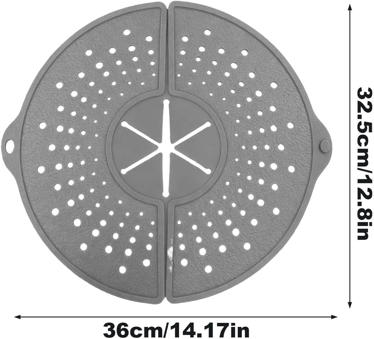 Splatter Guard for Frying Pan Foldable Silicone Cover | Rotatable Grease Splatter Guard for Frying, Pot, Boiling, Stewing, Steaming, Home, Kitchen
