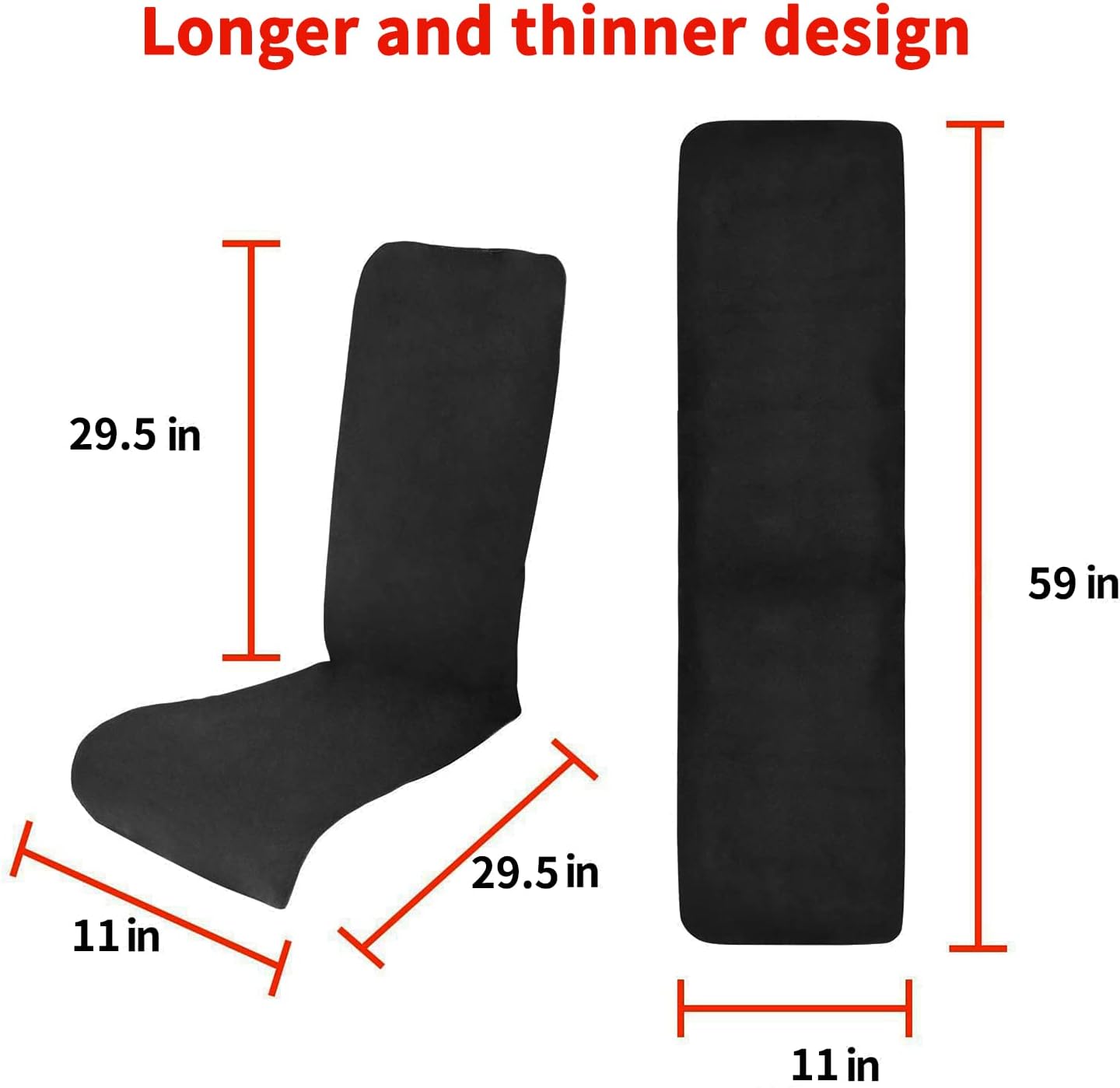 Foldable & Washable Fabric Heated Seat Cushion with Temperature Control & Timer-for Office/Home Use
