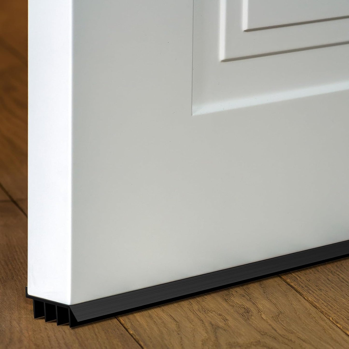2 Pcs 3 Feet Brown Vinyl Door Bottom Adjustable Weatherstrip Door Bottom with Drip Cap Weatherproof Under Doors Seal for Gaps from 1/4'' to 9/16'' for 1 3/4'' to 2'' Thick Doors