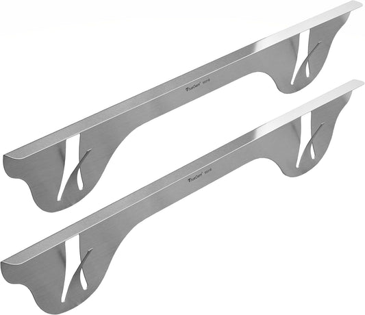 TrueGem Stove Gap Covers, 23.4", Black | Stainless Steel