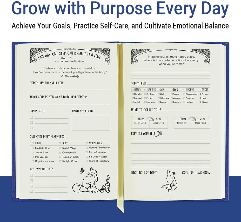 Gratitude Journal for Women with Guided Daily Prompts, Goal Setting & Habit Tracker—90-Day Mindfulness & Self-Care Journal with Relaxing Coloring Pages for Mood, Mindset & Sobriety Support (Hardcover)