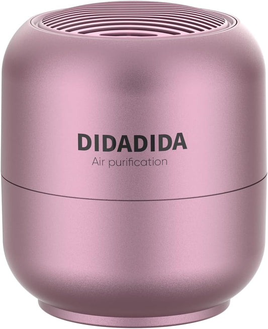 Refrigerator Deodorizer & Air Purifier | Eliminates 99% Odors, Long-Lasting Activated Charcoal Odor Absorber for Fridge & Home (Pink, 2PACK)