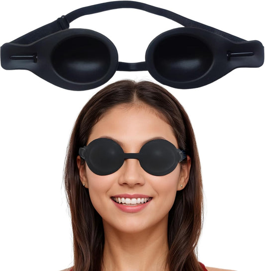 Small-Face Silicone Moisture Chamber Glasses (Semi-Matte Black)