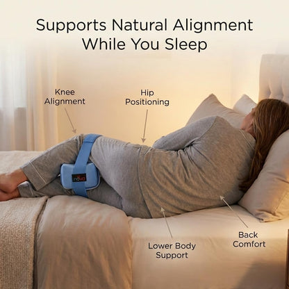 NOVA Leg Spacer Knee Pillow – Orthopedic Foam Knee Support Cushion for Side Sleepers, Pressure Relief for Hips, Legs & Lower Back, Standard Size, Soft Terry Cloth Removable Washable Cover