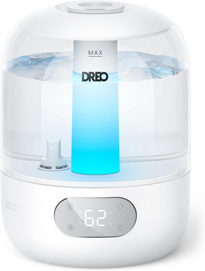 DREO 3L Humidifiers for Bedroom, 30H Runtime, 26 dB Quiet, Black