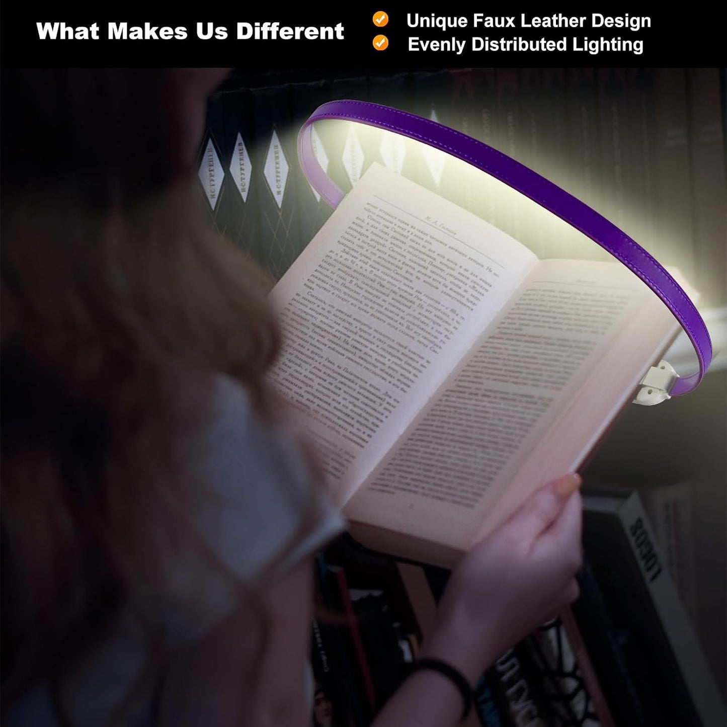 ROOKIELEDS Rechargeable Book Light for Reading, 12 LED Eye-Care Reading Light, 4 Color Temperatures, Stepless Dimming, No Flicker, Evenly Distributed Lighting for Books, Perfect for Reader (Green)