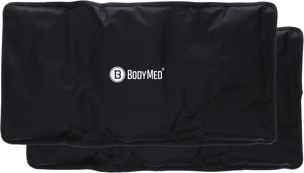 BodyMed Reusable Gel Ice Pack Cold Compress for Neck - Professional Grade Cold Therapy for Injuries, Aches, Swelling, Bruises, Sprains - 21 in. x 6 in. (Neck Contour)