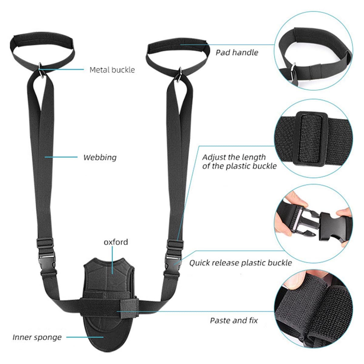 Foot and Calf Stretcher, Adjustable Stretch Band for Plantar Fasciitis Achilles Tendonitis Heel Spurs Foot Drop, Leg Stretching Band Hamstring Stretch Strap for Muscle Strength Flexibility Training