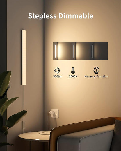 ASOKO Motion Sensor Dimmable Led Under Cabinet Light, 12" Cool White | ASOKO Motion Sensor Dimmable Led Under Cabinet Light, 12" Plug in Cool White 6000K Bar for Kitchen Counter Closet
