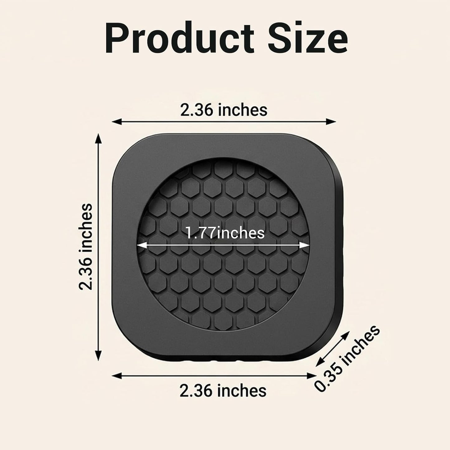 4 Pcs Anti Vibration Pad for Washing Machine, Washer and Dryer Pedestals, Rubber Shock Absorbing Feet for Noise Cancelling and Floor Protection