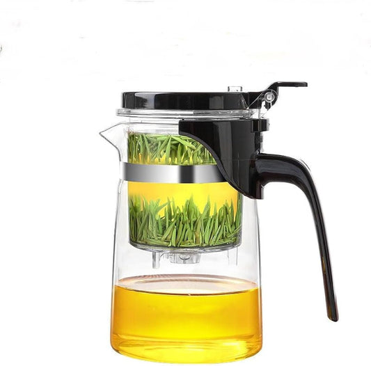 500ML Glass Teapot with Detachable Infuser Filter Teapot for Loose Leaf Tea