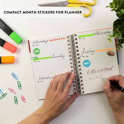 Andaz Press Colorful 7 Days of Week Stickers, Day Week Calendar Stickers for Adults Planner Day Dots Food Labels for Food Containers Date Calendar Planner Stickers Week Day Sticker Labels, 480-Pack