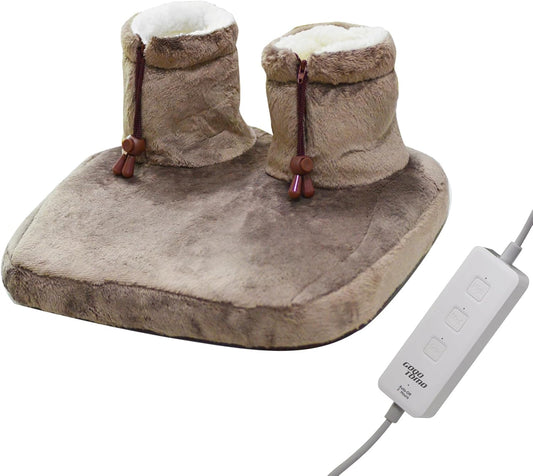 GOQOTOMO Heated Electric Foot Warmer Fast Heating Pad Ultra Soft Flannel Fleece with 3 Settings and Machine-Washable for Men and Women-NBZ