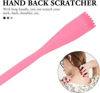 Healifty 2 Pack Portable Back Scratcher Long Handle Hand Shaped Itch Rake Massager for Neck Shoulder and Back Relief Home Use Gift for Family