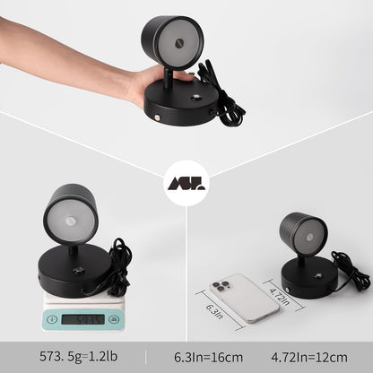 Aisilan LED Plug in Wall Sconce with Touch Dimmable Control Adjustable Wall Mounted Lamp Angle Anti-Glare Matte White Aluminum Bedside Reading Wall Lights for Bedroom Living Room