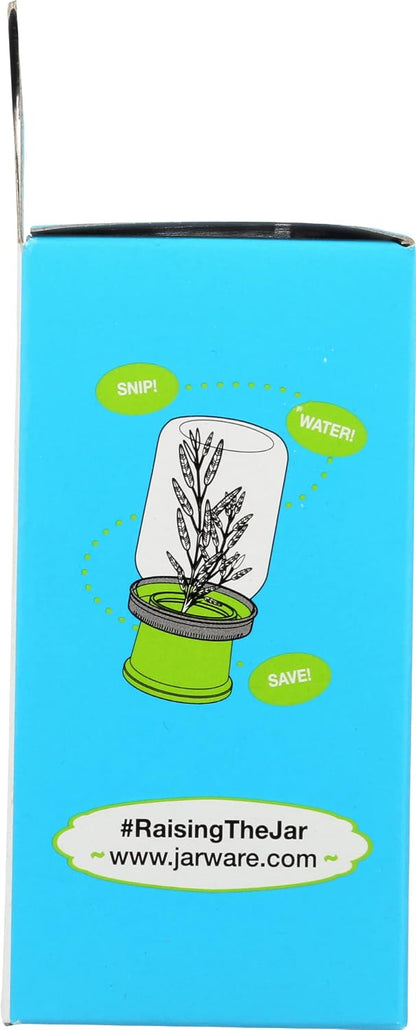 Jarware Herb Saver Lid for Wide Mouth Mason Jars, Green