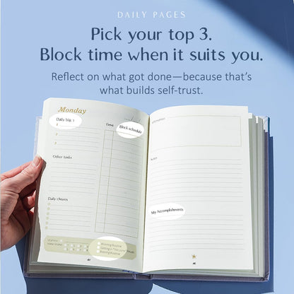 The ADHD Planner for Adults - Undated Daily & Weekly ADHD Journal for Disorganized People, 90 Days - Habit Tracker, Record Emotions & Mood - Academic Goals - Structure & Focus for Adults Brains