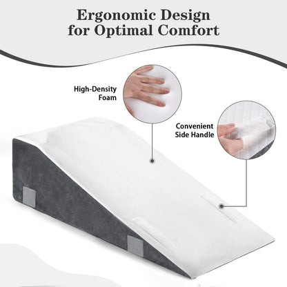 Hapiclody Leg Elevation Pillow for After Surgery – Adjustable Height Knee Surgery Recovery Leg Support Pillow, Designed for Knee Replacement Recovery, Single Leg Elevating Wedge