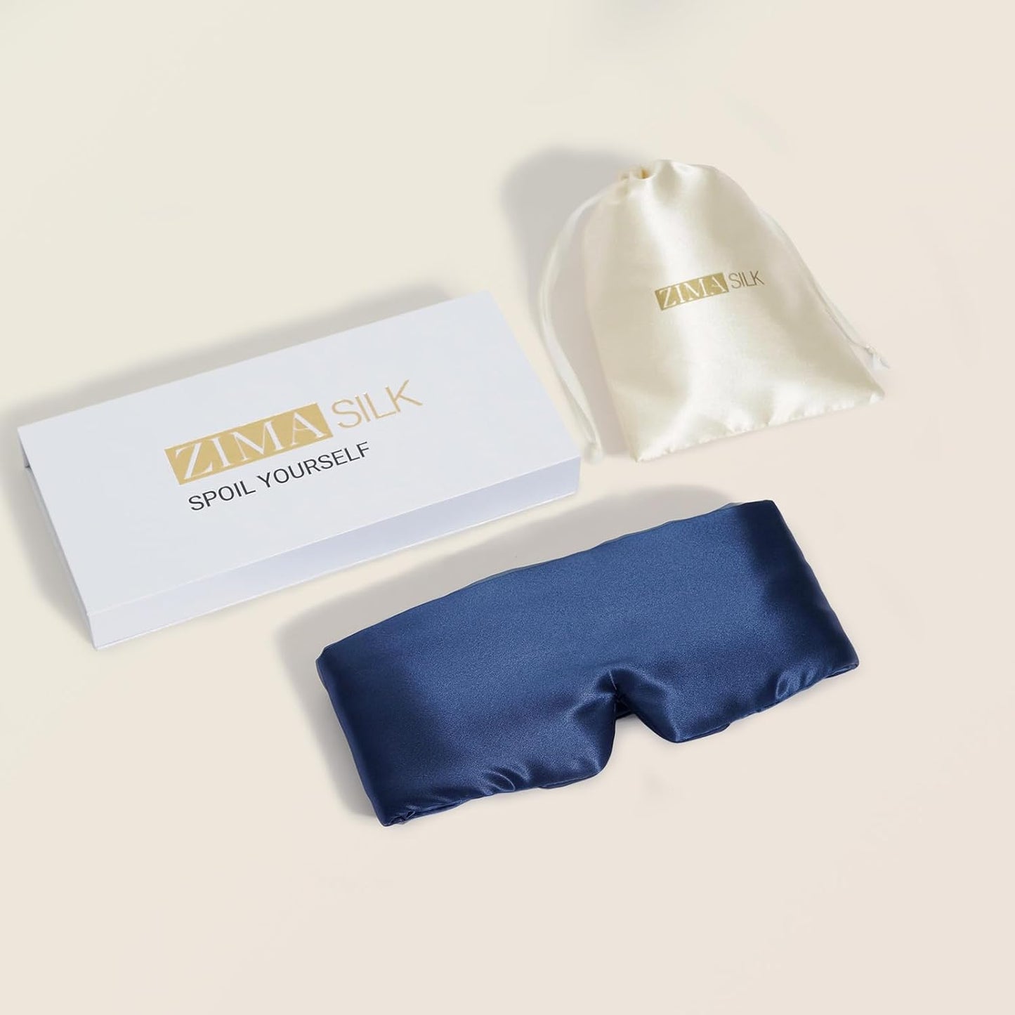 ZIMASILK 22 Momme 100% Mulberry Silk Sleep Mask - Full Silk Filled | Ultra-Soft & Breathable, Face-Hugging Blackout Eye Cover for Sleeping ( Pink )