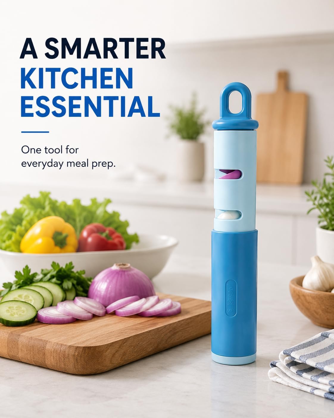 2-in-1 Vegetable Peeler & Knife Sharpener – Multifunction Kitchen Gadget, Stainless Steel Fruit & Potato Peeler with Built-in Knife Sharpening Tool, Space Saving Kitchen Accessory