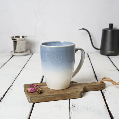 Bosmarlin Ceramic Tea Cup with Infuser and Lid, 13.5 Oz, Loose Leaf Tea Steeper Mug with Strainer, Microwave and Dishwasher Safe, Reactive Glaze (13.5 Oz, Pale Green)