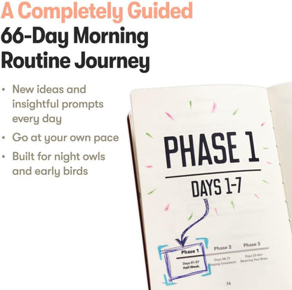 The Morning Sidekick Journal - Habit Tracker Journal! A Guided Journal for Morning Routines. A Science Driven Daily Journal with Prompts for Healthy Life Habits. Wellness Journal for Women and Men.