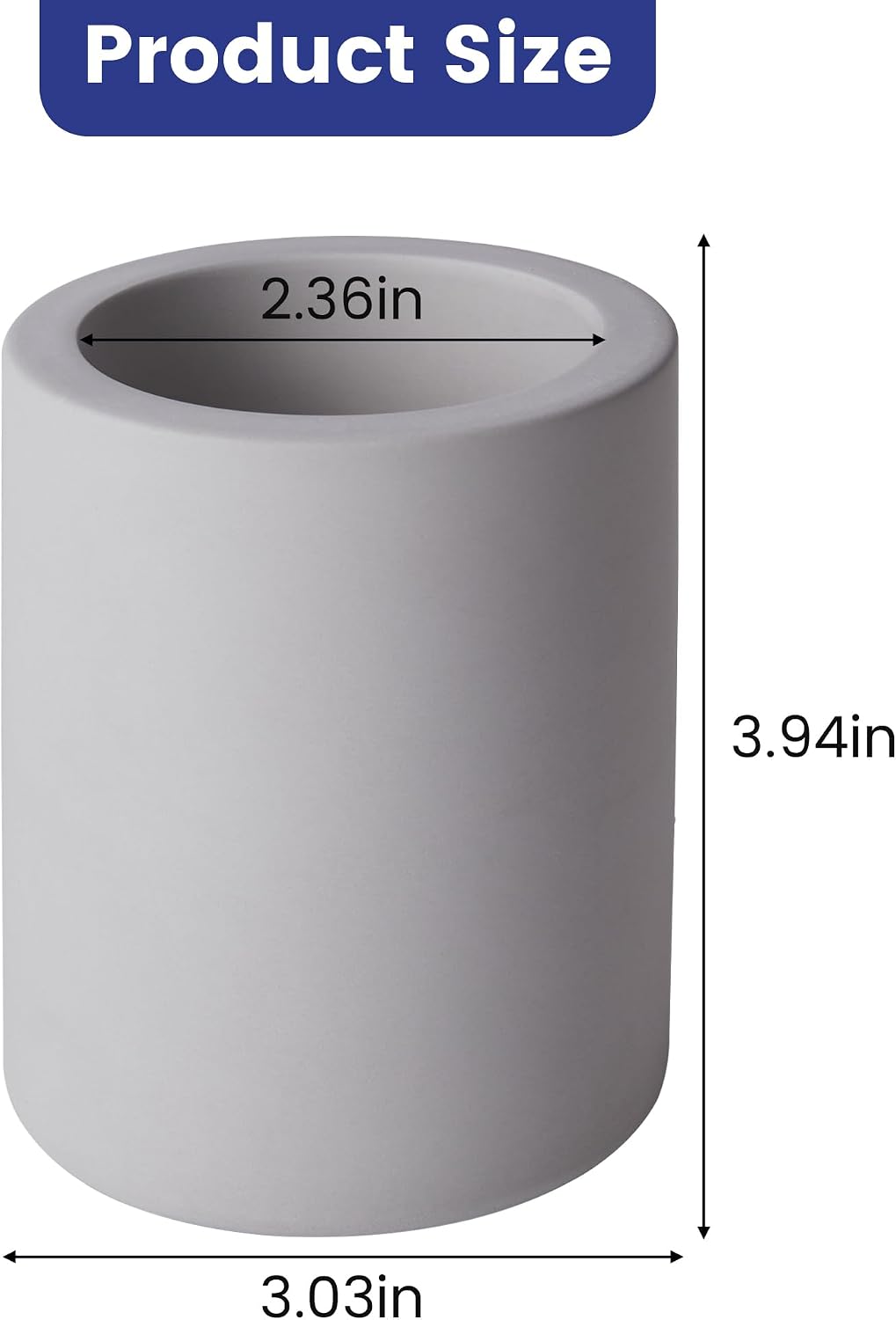 Drying Stone Toothbrush Holder, Diatomite Toothbrush Holders for Bathroom Counter, Quick Drying Electric Toothbrush and Toothpaste Holder Bathroom Organizer, Marble White