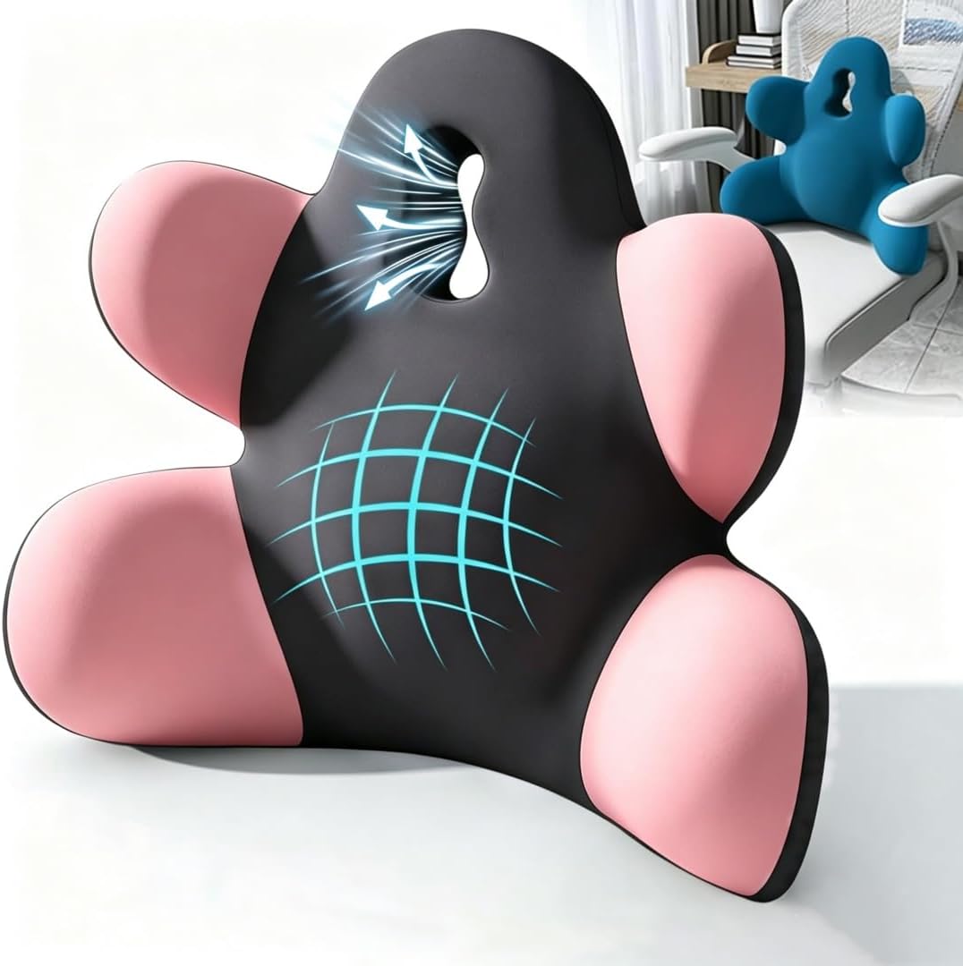 Lumbar Support Pillow for Office Chair, Back Support Pillow for Car, Chair