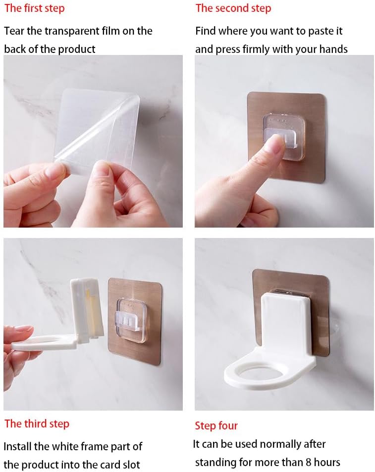 10 Pcs Wall Mounted Pump Hand Stand Hanging Jar Hanger Rack Wall Mounted Pump Hand Stand, Drill Free Wall Soap Dispenser Lotion Container for Kitchen Bathroom,Soap Bottle Dispenser Holder