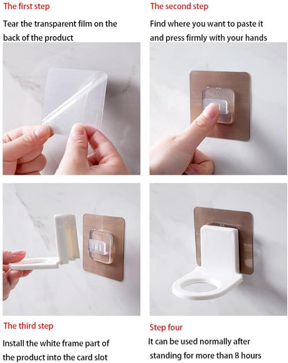 10 Pcs Wall Mounted Pump Hand Stand Hanging Jar Hanger Rack Wall Mounted Pump Hand Stand, Drill Free Wall Soap Dispenser Lotion Container for Kitchen Bathroom,Soap Bottle Dispenser Holder