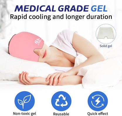 Migraine Relief Cap, Soothing Headache Ice Face Mask Products
