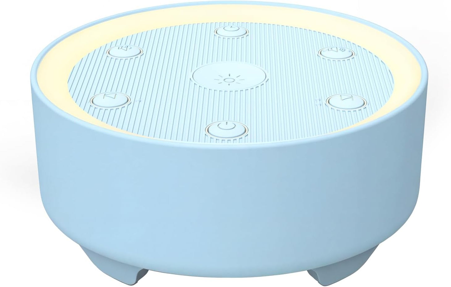 Kipcush White Noise Machine for Sleeping, Baby & Adults, High-Fidelity Non-Looping Sounds, Sleep Sound Machine with Dimmable Night Light, USB Powered, Memory Function, Home, Nursery & Travel