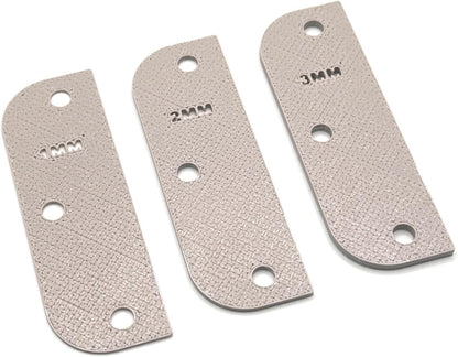Door Hinge Shims (Set of 3) Hinge Spacer for Interior and Exterior Door Alignment - for 3.5", 4" and 4.5" Standard Hinges (3mm Thick, White, 3.5-inch)