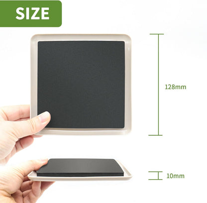 Furniture Sliders for Carpet 8 PCS - 3 1/2" Brown | Furniture Moving Sliders, Carpet Sliders for Furniture, Square Furniture Movers Sliders - Move Your Furniture Easily & Safely