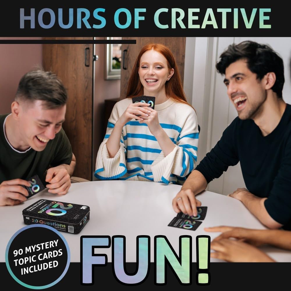 20 Questions Card Game Tin from University Games, for 2 or More Players Ages 12 and Up
