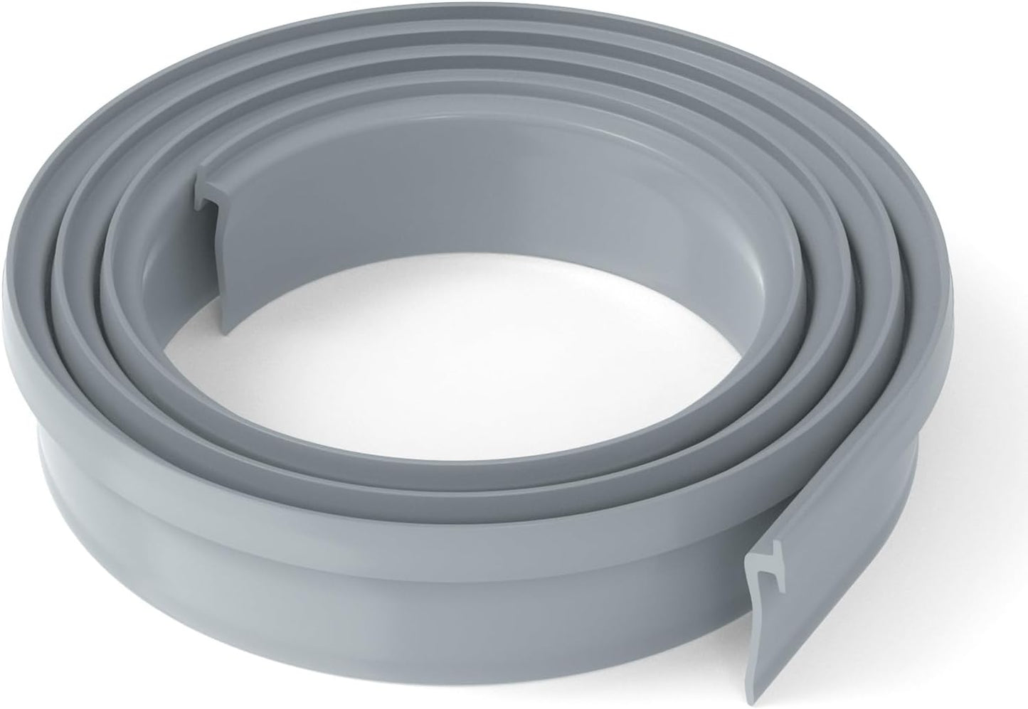 Framed Shower Door Sweep, 36" Shower Door Bottom Seal for Swing Doors | Angled Gray Swing Door T Seal Sweep with Drip Rail, Shower Bottom Door Sweep Replacement