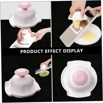 2Pcs Plastic Hand Guards for Chopping Grating, Pink Kitchen