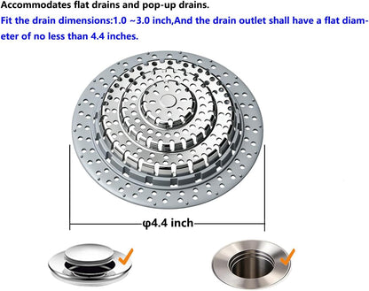 XAJOON Bathtub Drain Hair Catcher，Bathtub Protector Suitable for Bathroom Bathtub, Pop-Up Drains. (Patented Product)