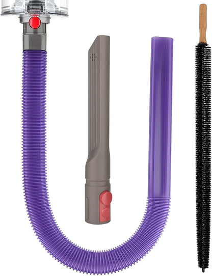 Dryer Vent Lint Vacuum Atttachments and Crevice Tool for Dyson | Gen 5 V15 V15s V12 V11 V10 V9 V8 V7 Detect Outsize Slim Absolute Cyclone Vacuum Dryer Lint Flexible Remove Tool Cleaner Kit