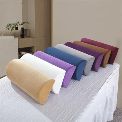 Large Half Moon Bolster Pillow for Legs, Knees, Side Sleepers，Lower Back and Head, with Pillowcase Memory Foam Leg Pillows for Sleeping Yoga Bed(#14,16.5x7x4in/42x18x10cm)