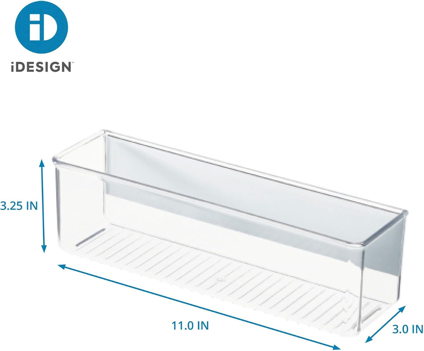 iDesign Magnetic Small Clear Plastic Organizer Bins | Laundry Room Storage