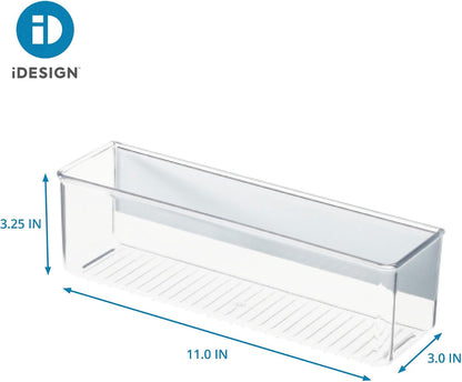 iDesign Magnetic Small Clear Plastic Organizer Bins | Laundry Room Storage