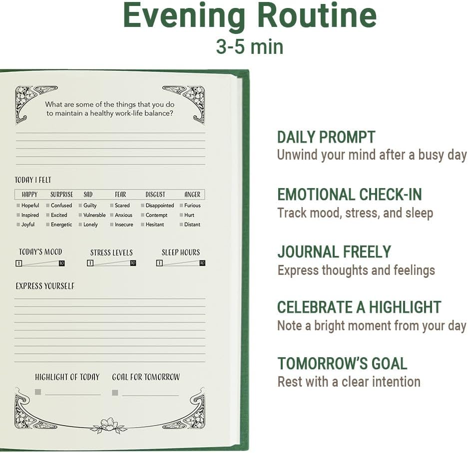Gratitude Journal for Women with Guided Daily Prompts, Goal Setting & Habit Tracker—90-Day Mindfulness & Self-Care Journal with Relaxing Coloring Pages for Mood, Mindset & Sobriety Support (Hardcover)