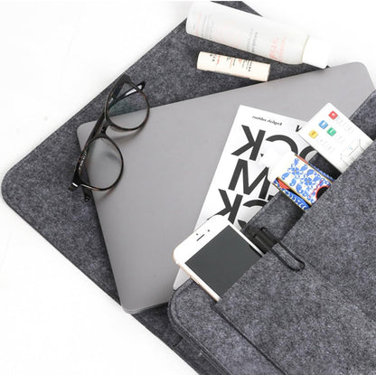 Bringsine 5 Pockets Bedside Caddy, Felt Bed Storage Organizer Hanging Bag Holder for Magazine Book Phone Tablet iPad Cables Remote and Glasses Holder Home Dorm Bed Sofa-Black