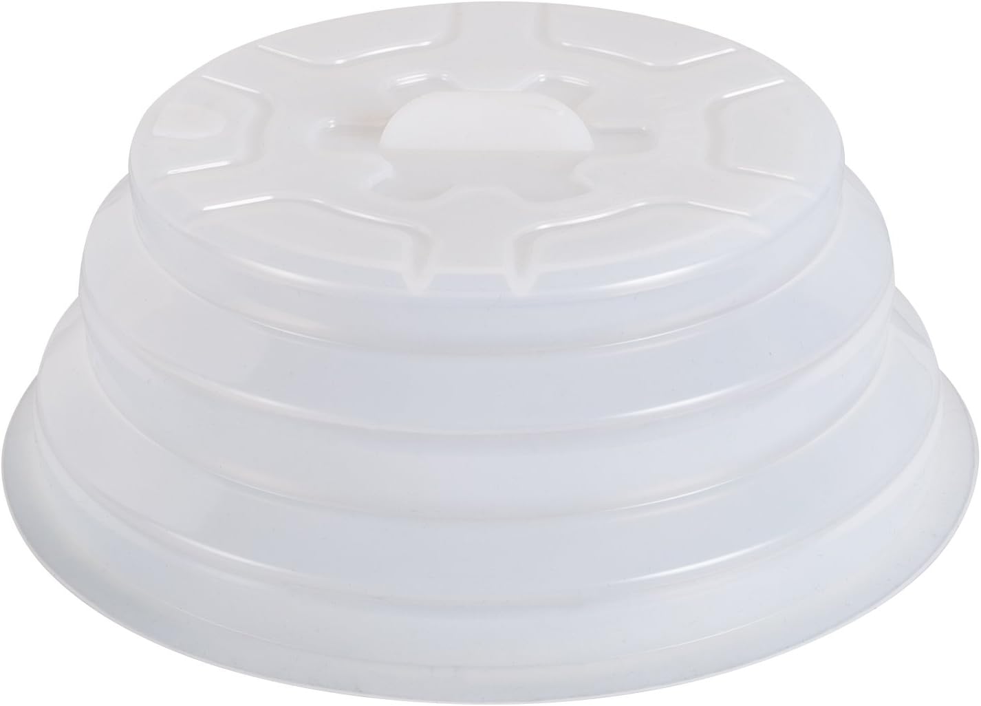 Collapsible Silicone Microwave Plate Cover Splatter Guard | Dishwasher Safe & BPA Free, 11”, Blue