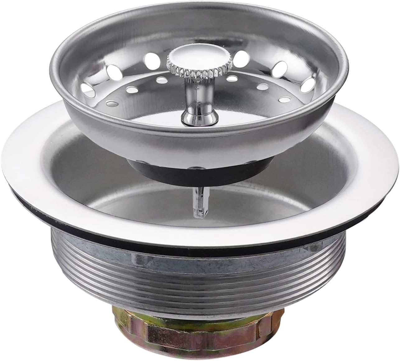 ZM Kitchen Sink Basket Strainer with Stopper, 3-1/2” Drain