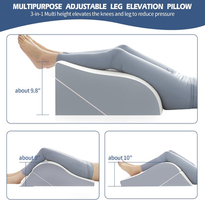 Simpledad Wedge Pillow for Sleeping, Orthopedic Bed Wedge Pillow Set