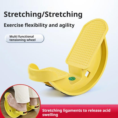2 Pcs Portable Foot Rocker Calf Stretcher – Blue Plantar Fasciitis Relief Device, Under-Desk Home Office Fitness Stretching Equipment for Ankle Pain Recovery & Flexibility Improvement